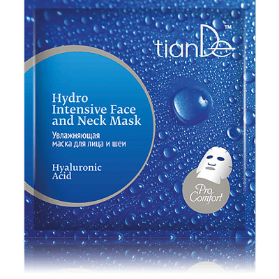 TianDe Hydratačná maska na tvár a krk Hyaluronová kyselina